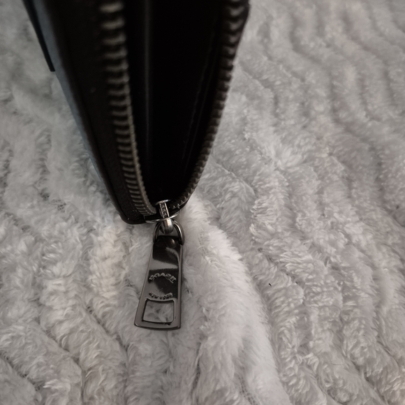 Coach X NASA w/  Space Patches  River Blue Zippered Accordion Wallet 30422 - Picture 9 of 14